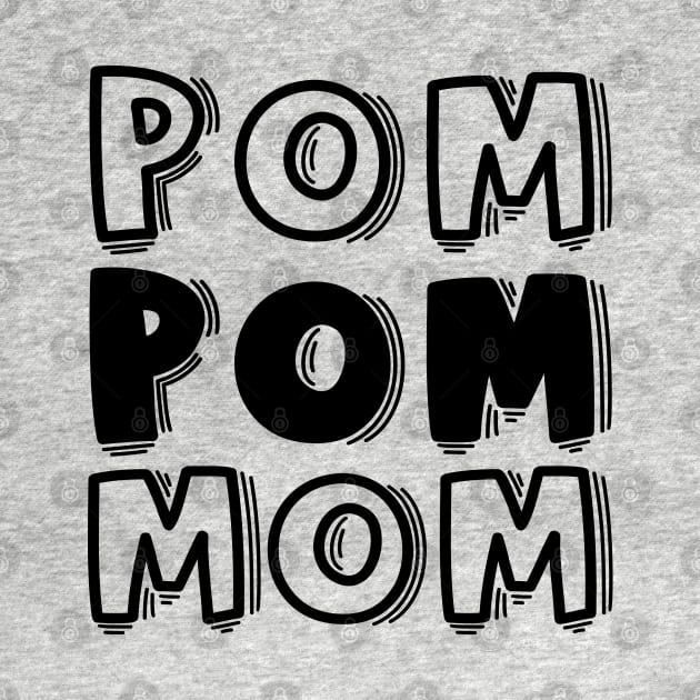 Pom Pom Mom Cheerleader Cheer Mom Cute Funny by GlimmerDesigns